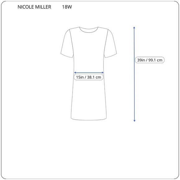 Nicole Miller Womens Dress 18W Plus Sheath Flutter Sleeve Black GEO5E - Picture 4 of 11